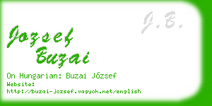 jozsef buzai business card